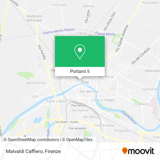 Mappa Malvaldi Caffiero
