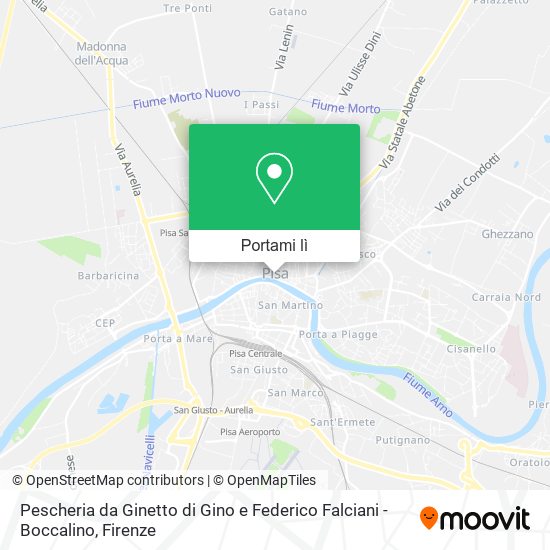 Mappa Pescheria da Ginetto di Gino e Federico Falciani - Boccalino