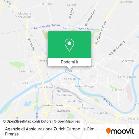 Mappa Agenzie di Assicurazione Zurich Campoli e Olmi