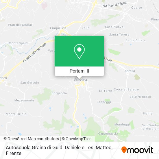 Mappa Autoscuola Graina di Guidi Daniele e Tesi Matteo