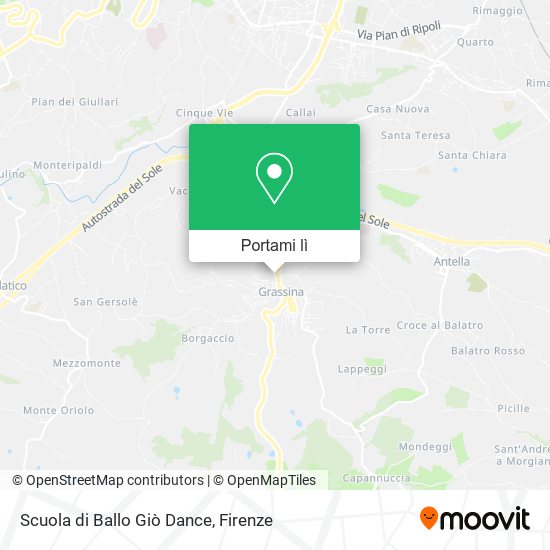 Mappa Scuola di Ballo Giò Dance
