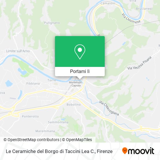 Mappa Le Ceramiche del Borgo di Taccini Lea C.