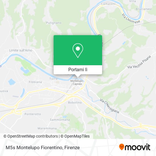 Mappa M5s Montelupo Fiorentino