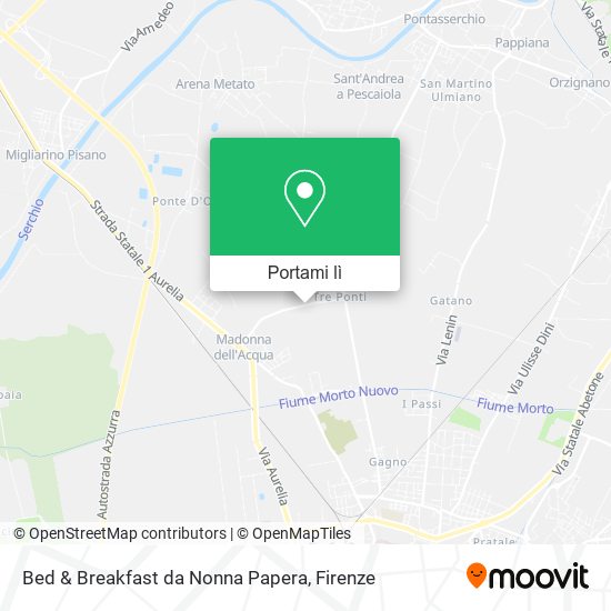 Mappa Bed & Breakfast da Nonna Papera
