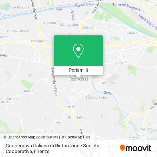 Mappa Cooperativa Italiana di Ristorazione Società Cooperativa