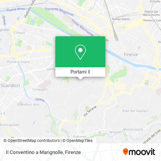 Mappa Il Conventino a Marignolle