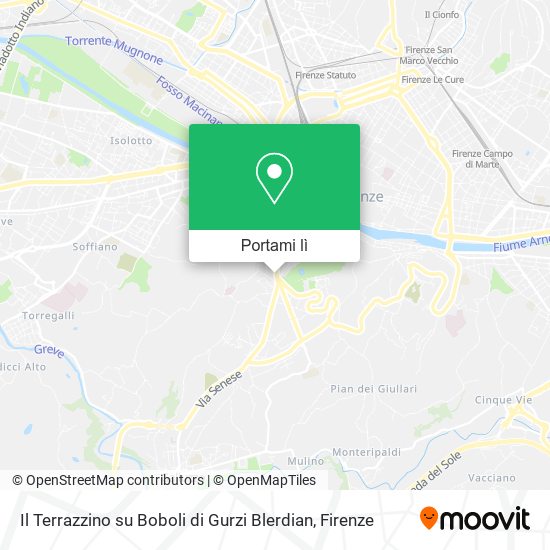 Mappa Il Terrazzino su Boboli di Gurzi Blerdian