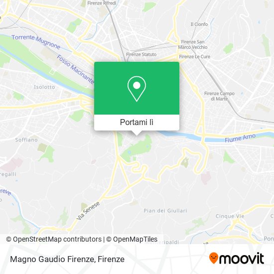 Mappa Magno Gaudio Firenze