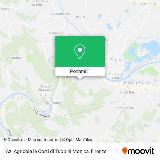 Mappa Az. Agricola le Corti di Tubbini Monica