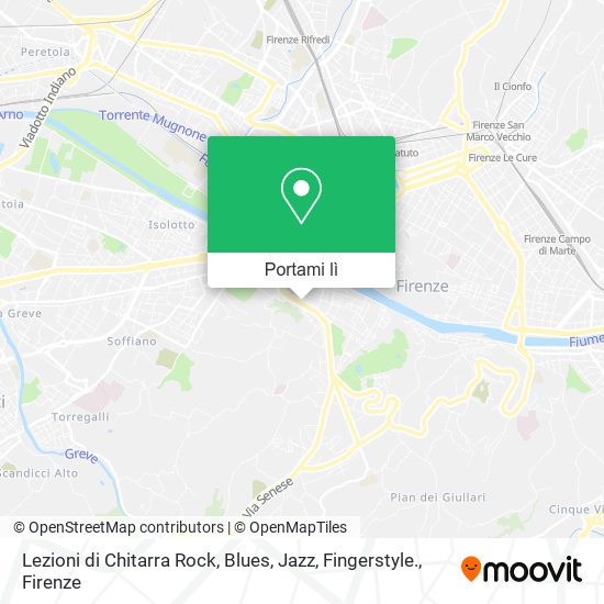 Mappa Lezioni di Chitarra Rock, Blues, Jazz, Fingerstyle.