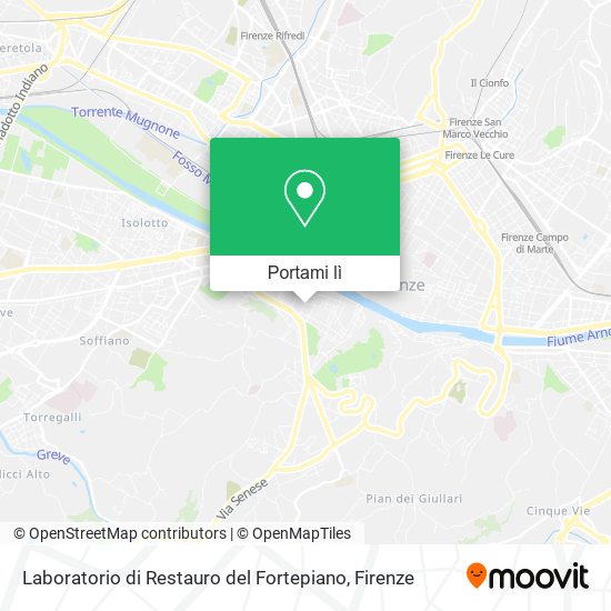 Mappa Laboratorio di Restauro del Fortepiano