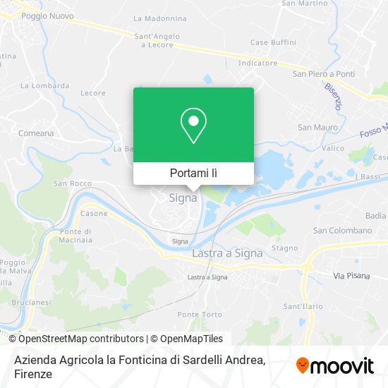 Mappa Azienda Agricola la Fonticina di Sardelli Andrea