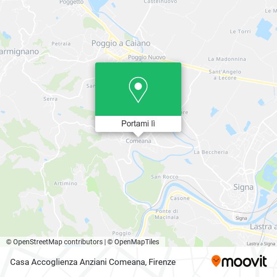 Mappa Casa Accoglienza Anziani Comeana