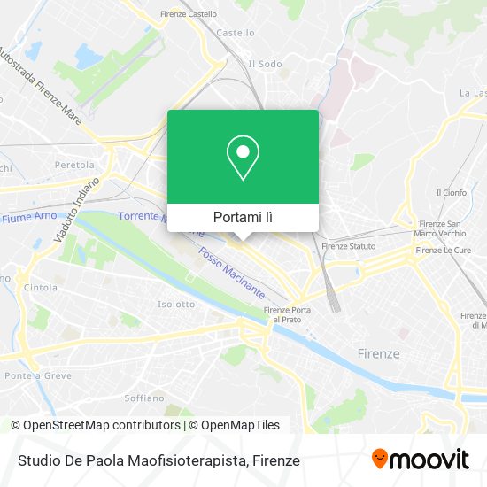 Mappa Studio De Paola Maofisioterapista