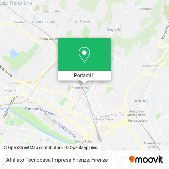 Mappa Affiliato Tecnocasa Impresa Firenze