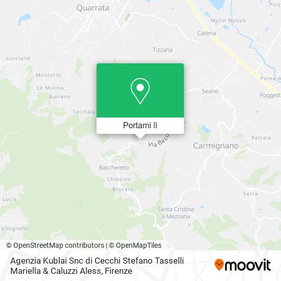 Mappa Agenzia Kublai Snc di Cecchi Stefano Tasselli Mariella & Caluzzi Aless