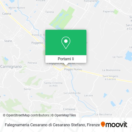 Mappa Falegnameria Cesarano di Cesarano Stefano