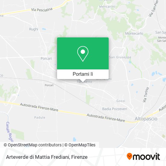 Mappa Arteverde di Mattia Frediani