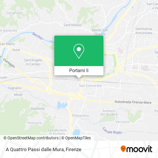 Mappa A Quattro Passi dalle Mura