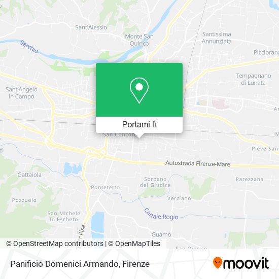 Mappa Panificio Domenici Armando