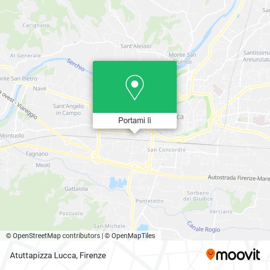 Mappa Atuttapizza Lucca