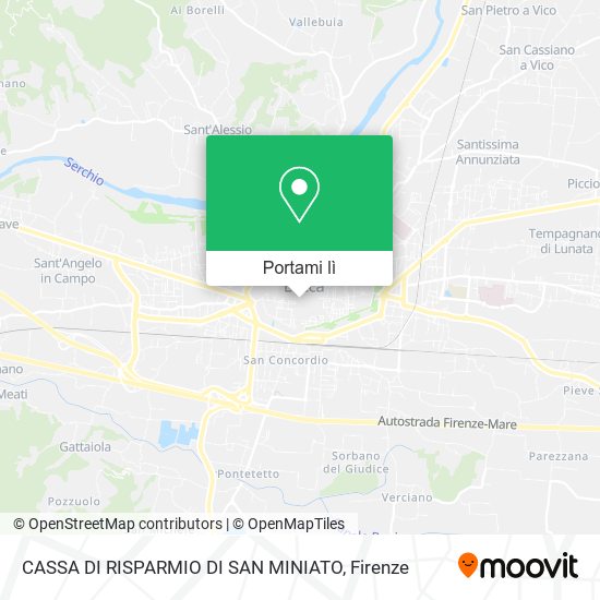 Mappa CASSA DI RISPARMIO DI SAN MINIATO