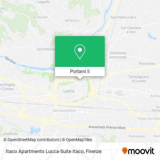 Mappa Itaco Apartments Lucca-Suite Itaco