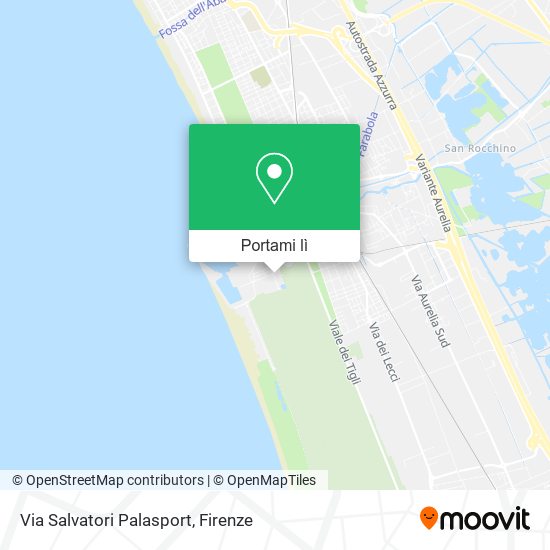 Mappa Via Salvatori Palasport