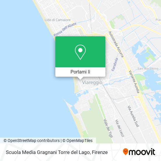 Mappa Scuola Media Gragnani Torre del Lago