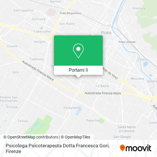 Mappa Psicologa Psicoterapeuta Dotta Francesca Gori