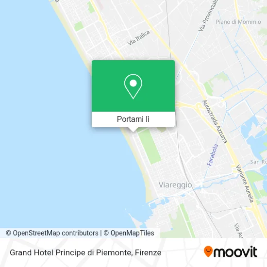 Mappa Grand Hotel Principe di Piemonte