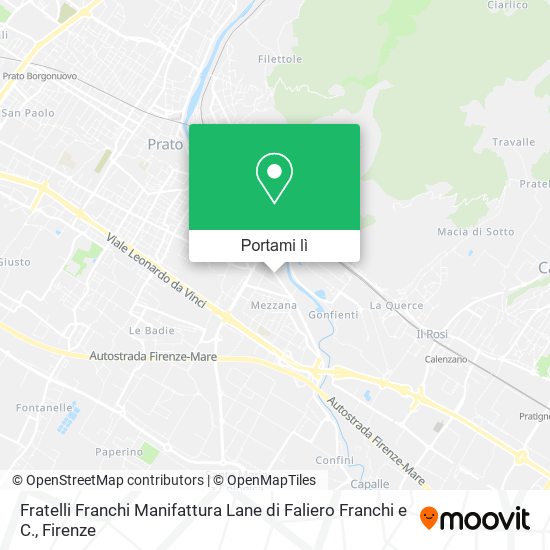 Mappa Fratelli Franchi Manifattura Lane di Faliero Franchi e C.