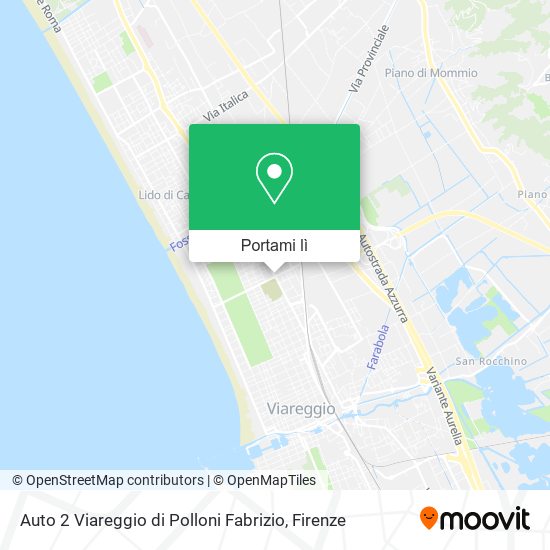 Mappa Auto 2 Viareggio di Polloni Fabrizio