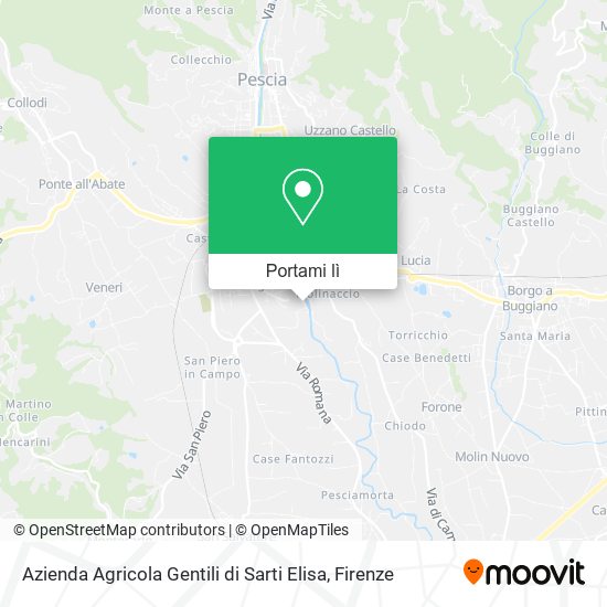 Mappa Azienda Agricola Gentili di Sarti Elisa