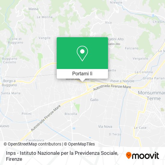 Mappa Inps - Istituto Nazionale per la Previdenza Sociale
