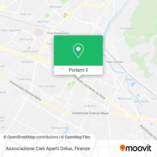 Mappa Associazione Cieli Aperti Onlus