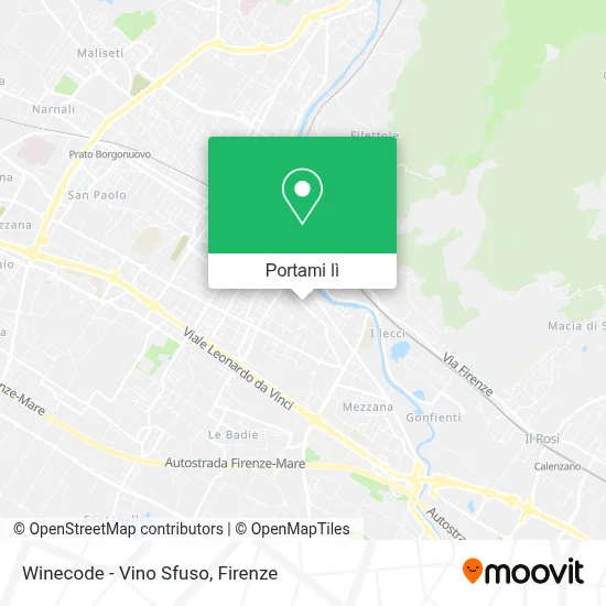 Mappa Winecode - Vino Sfuso