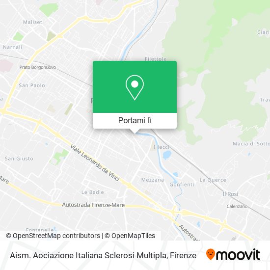 Mappa Aism. Aociazione Italiana Sclerosi Multipla