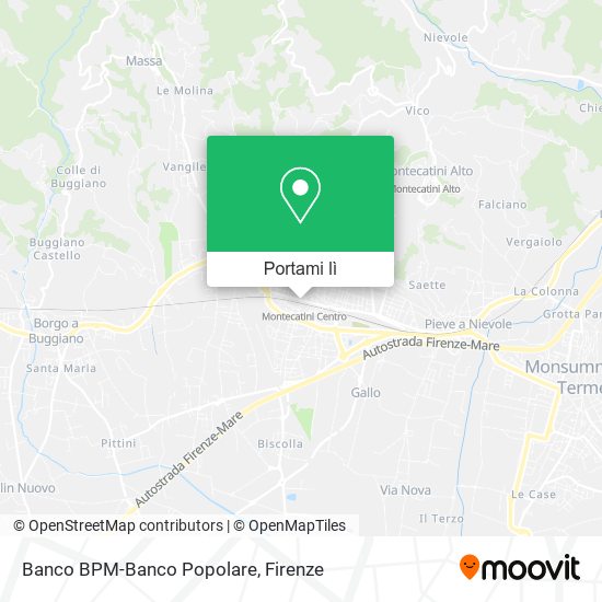 Mappa Banco BPM-Banco Popolare