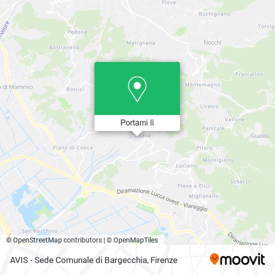 Mappa AVIS - Sede Comunale di Bargecchia