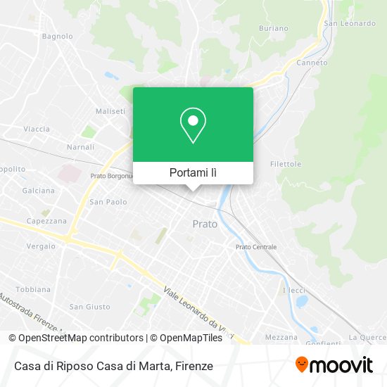 Mappa Casa di Riposo Casa di Marta