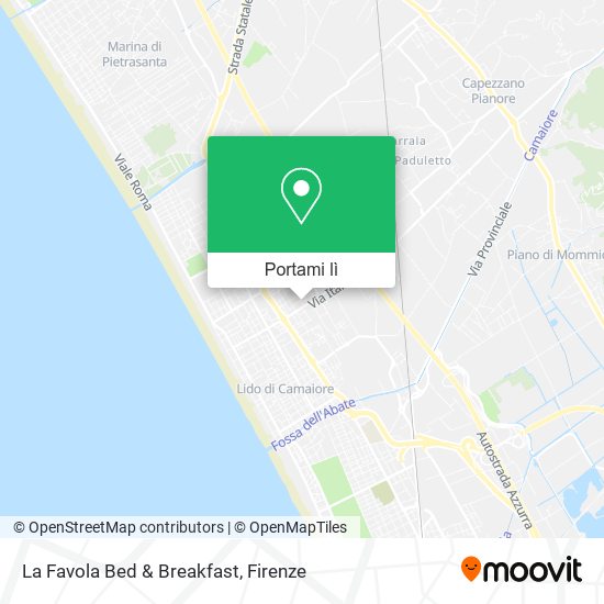 Mappa La Favola Bed & Breakfast