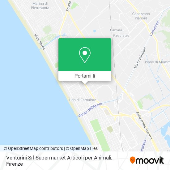 Mappa Venturini Srl Supermarket Articoli per Animali