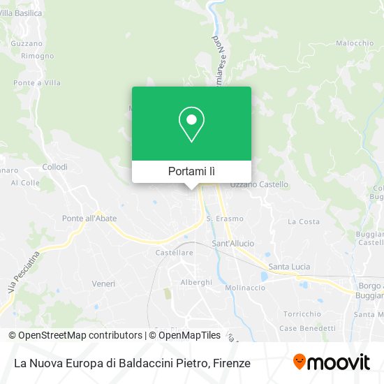Mappa La Nuova Europa di Baldaccini Pietro