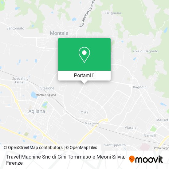 Mappa Travel Machine Snc di Gini Tommaso e Meoni Silvia