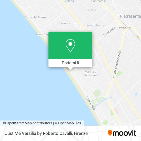 Mappa Just Me Versilia by Roberto Cavalli