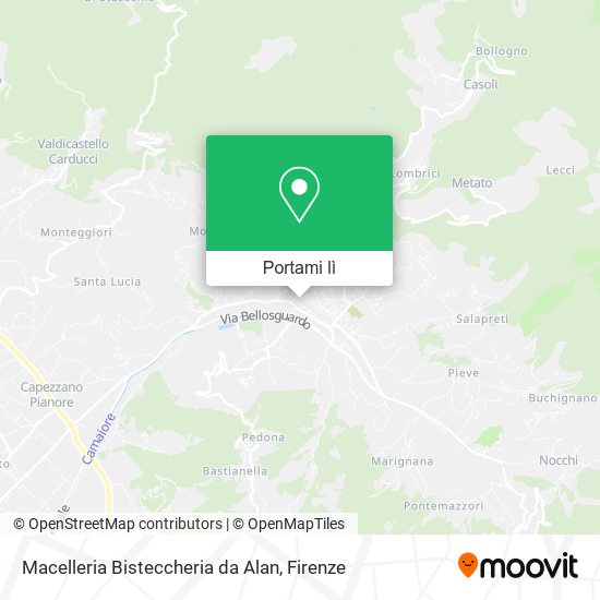 Mappa Macelleria Bisteccheria da Alan