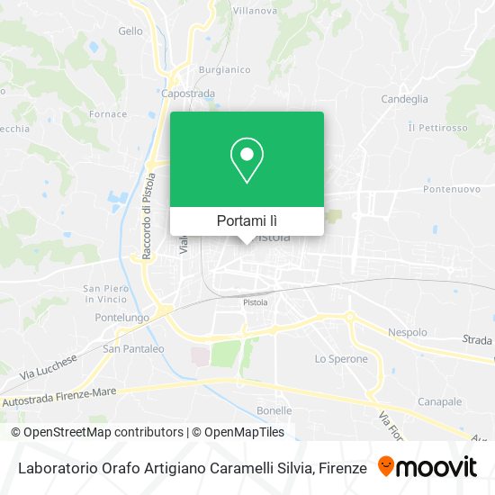 Mappa Laboratorio Orafo Artigiano Caramelli Silvia
