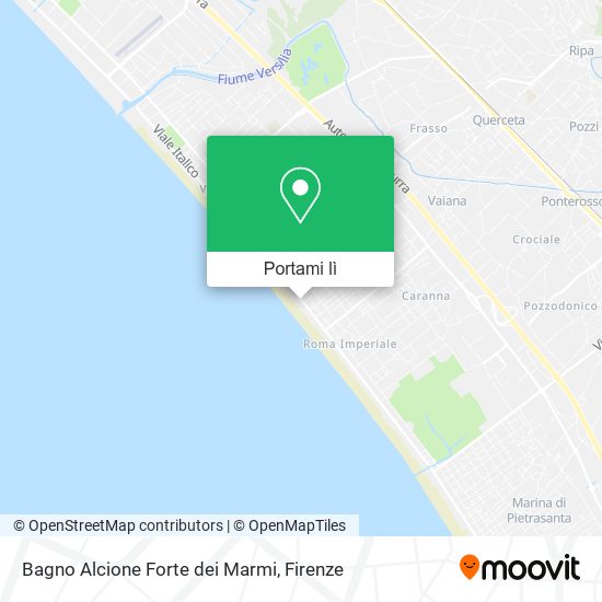 Mappa Bagno Alcione Forte dei Marmi