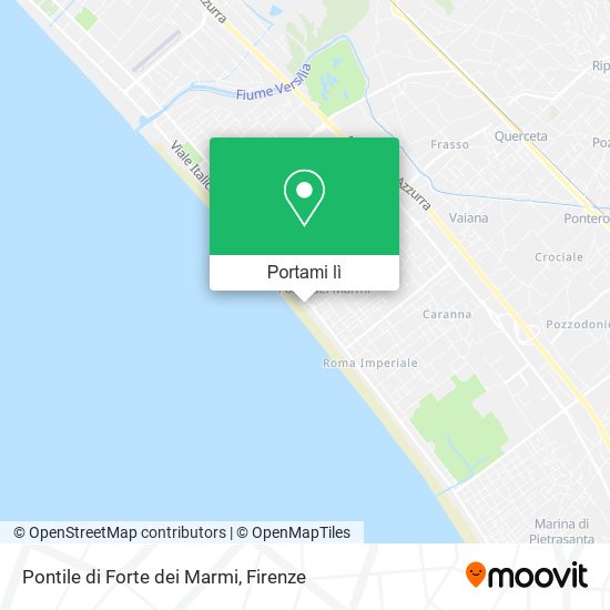 Mappa Pontile di Forte dei Marmi